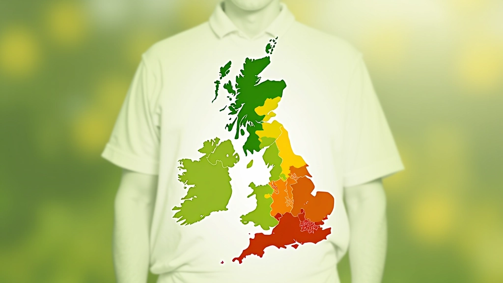 Map of UK showing RHS hardiness zones with color coding from H1 in south to H7 in Scottish Highlands, garden planning reference